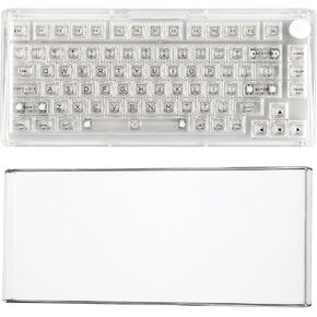 KiiBoom Phantom 81 V3 75% Upgraded Crystal Gasket Mechanical Keyboard with Acrylic Transparent Keyboard Dust Cover in Kuwait