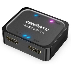 CENMATE 4K@60Hz HDMI 2.0 Splitter 1 in 2 Out, Mirror Only in Saudi Arabia
