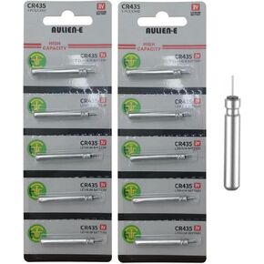 CR435 BR435 435 Lithium Pin Type Cell 3V Lithium Batteries for Fishing Lures, Fishing Bobbers, Pen Lights, Arrow Nocks, Fishing Floats, Pole Lights & LED Flashers (10) in Kuwait