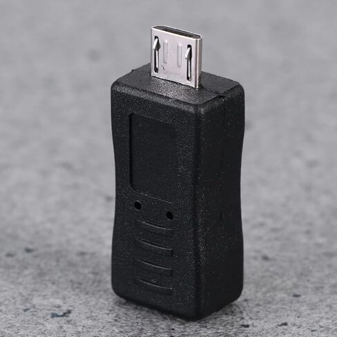 Black Micro USB Male to Mini USB Female Adapter Converter in Saudi Arabia