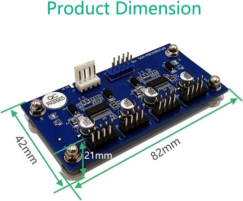 HLT 9pin USB Header Male 1 to 4 Female Extension Cable Card Motherboard 9-Pin USB 2.0 HUB 2 to 8-Port USB 2.0 Hub with Additional Power and Magnetic Base in Saudi Arabia