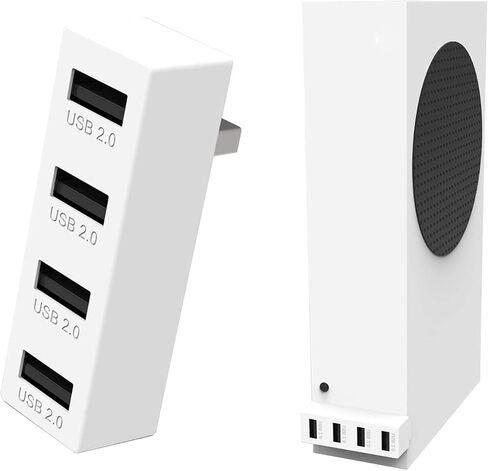 JZW-Shop 4 Ports USB 3.0 Hub for Xbox Series S, 3 USB 3.0 and 1 Type C High Speed USB Hub Splitter Expansion Adapter Compatible with Xbox Series S Console in Kuwait