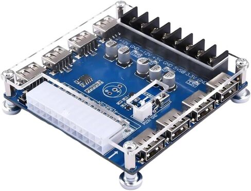 20/24 Pins ATX Power Supply Breakout Board 5V/2A USB Charging Desktop Chassis Power Supply Adapter Board with Shell in Saudi Arabia