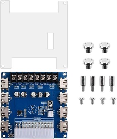 20/24 Pins ATX Power Supply Breakout Board 5V/2A USB Charging Desktop Chassis Power Supply Adapter Board with Shell in Saudi Arabia