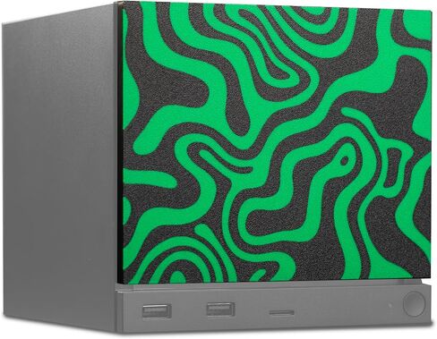 Magnetic Faceplate for Steam Machine, Layered Wave Design - Lime Green in Saudi Arabia
