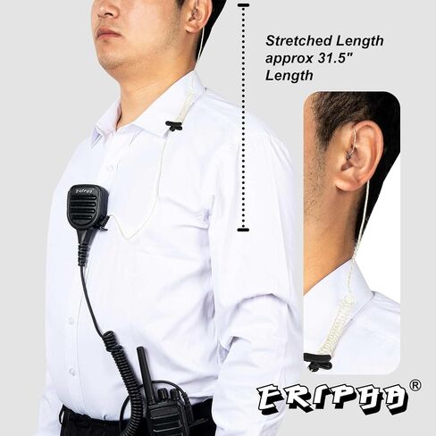 3.5mm Covert L-Type Earpiece for Motorola Radio 23" Yellow in Saudi Arabia