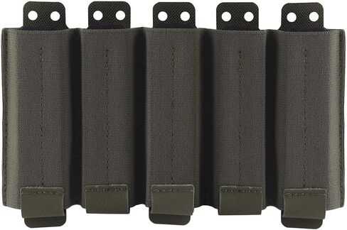 Multi-Purpose Quintuple 9MM Magazine Pouch, Quick Release Hunting Flexible Mag Holster Bag for MOLLE Vest in Saudi Arabia