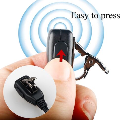 Walkie Talkies Earpiece 2 Pin Acoustic Tube Headset Ear Piece, 2 Pack in Saudi Arabia