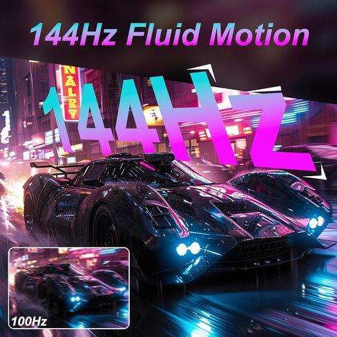 LXZ 27 inch Monitor 4K UHD 144Hz Gaming Monitor – IPS Panel with 1ms MPRT, Supports HDR, 84% NTSC, HDMI 2.1, Height/Tilt/Pivot/Swivel Stand, VESA Compatible, Eye Care – Black in Saudi Arabia