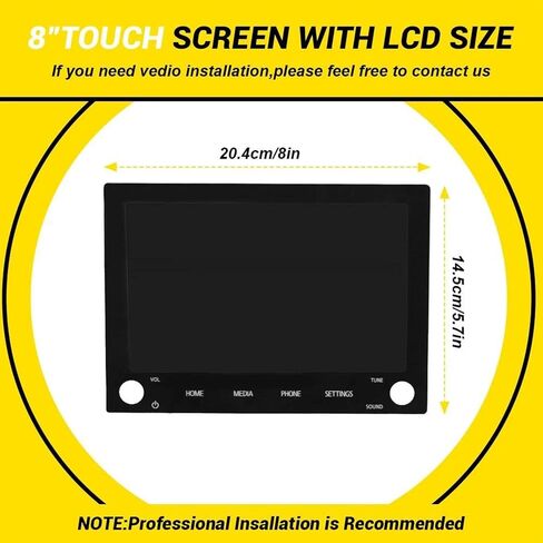 GearUp 8" LCD Monitor Touch Screen for Mitsubishi Outlander 2019-2022 in Saudi Arabia