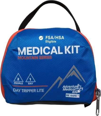 Adventure Medical Kits Mountain Series Medical Kit (Day Tripper Lite) - 59 Pieces, blue/orange, one size (0100-1000) in Saudi Arabia