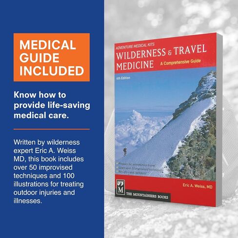 Adventure Medical Kits Mountain Series Medical Kit (Day Tripper Lite) - 59 Pieces, blue/orange, one size (0100-1000) in Saudi Arabia