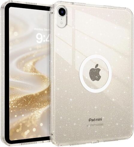 Telaso for iPad mini 7 A17 Pro 2024/iPad Mini 6 2021 8.3 Inch iPad mini 7th/6th Gen Magnetic Cute Polka Dot Simple Design, Soft TPU Bumper Hard Back Protective Case for iPad mini 7/Mini 6, Clear in Saudi Arabia
