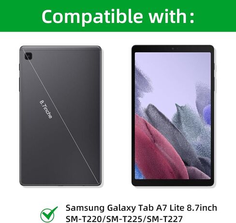 حافظة لوحة مفاتيح بلوتوث قابلة للفصل بإضاءة خلفية لجهاز Samsung Galaxy Tab A7 Lite in Kuwait