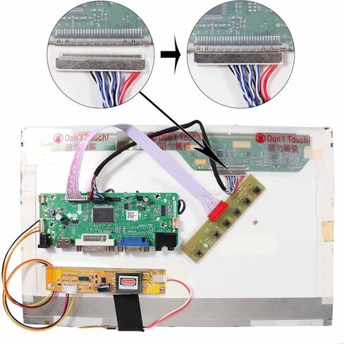 H/D DVI VGA LCD Controller Board for 15.4in 1280x800 30Pin LCD in Saudi Arabia