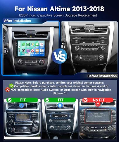 4+64G Car Radio for Nissan Altima 2013-2018(Without AC Vent Frame) in Saudi Arabia