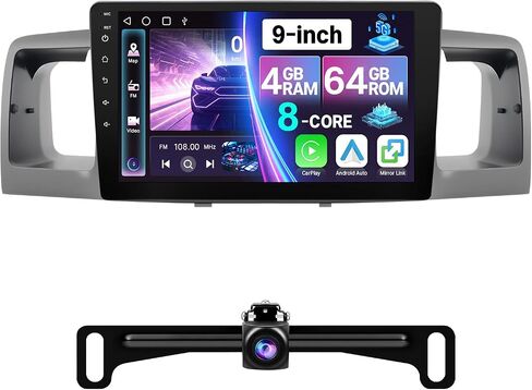 4GB+64GB 8Core Upgraded 10.1" Car Radio for Toyota Corolla 2003-2008 Screen in Saudi Arabia