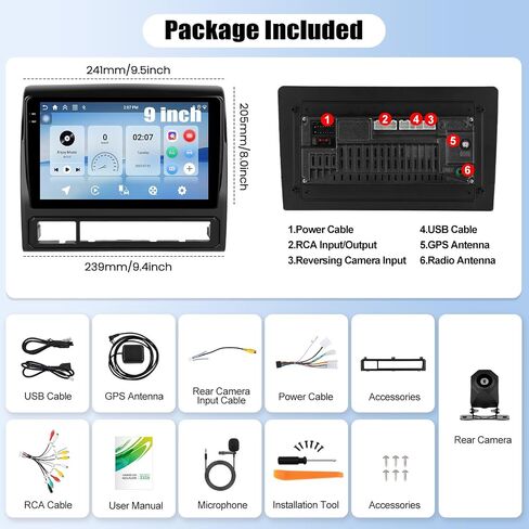 4G+128G Andriod Car Radio for Toyota Tacoma 2005-2015 with CarPlay Android Auto 10.1 Inch Incell Touch Screen with GPS Navigation WiFi Backup Camera Mic in Saudi Arabia