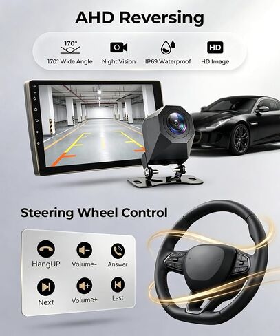 4G+64G Android Car Radio for Toyota RAV4 2007-2012 with Wireless CarPlay Android Auto, 10" Touchscreen Car Stereo Mirror Link GPS Navigation WiFi Bluetooth FM RDS EQ SWC Backup Camera in Saudi Arabia