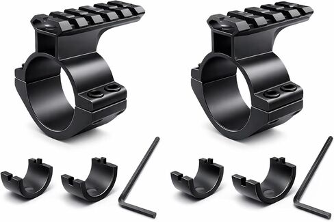 Gotical Optics 25.4/30 mm Scope Rings Picatinny Rails Adapter Red Dot Scope Mount Tactical Light Mount, Top Rail for Backup Lasers (Set of 2) in Saudi Arabia