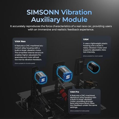 SIMSONN PRO X Ultra Sim Racing Pedals PC Racing Simulator Load Cell HE Hydraulic Pedal (PRO X Ultra P3-H3-Plate) in Saudi Arabia