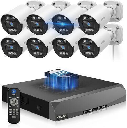 Two-Way Audio PoE Security Camera System Outdoor in Saudi Arabia