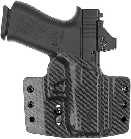 Tulster OWB Contour Kydex Holster in Right Hand fits: Glock 43 / 43X / MOS | Optic Compatible Outside the Waistband Concealed Carry in Saudi Arabia