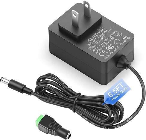 ALITOVE Upgrade 18V Power Supply GaN 1A 18W Center Positive 5.5X 2.5/2.1mm in Saudi Arabia
