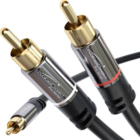 KabelDirekt – RCA/Phono Y Cable – 1×2 – 10ft in Saudi Arabia