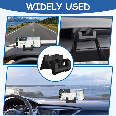 1PCS Suitable for Tesla Phone Holder Model Y Juniper & Model 3 Highland, Upgraded Black Dashboard Silicone Car Phone Holder, Compatible with Tesla Model Y & Model 3 2025-2026 in Saudi Arabia