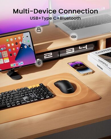ProtoArc EK01 Plus Ergonomic Keyboard & EM15 Bluetooth Wireless Mouse in Saudi Arabia