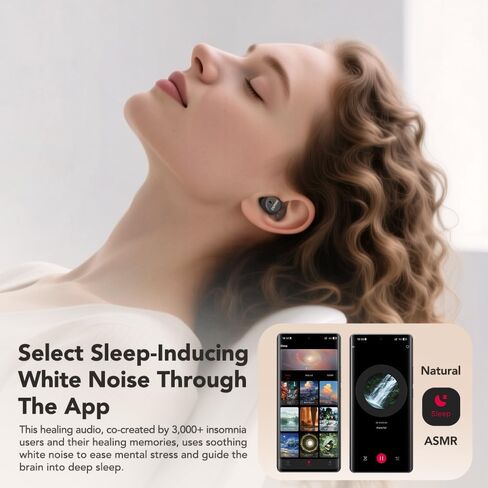 MINISO MS217 Sleep Earbuds, Mini Earbuds with Noise Reduction Bluetooth 6.0 Headphones, AI Translation Earbuds in Real Time Support 165 Languages for Side Sleepers Travel Business in Kuwait