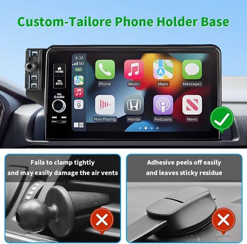 Qi2.2 Max 25W Fast Wireless Car Charger Phone Holder for Honda CRV CR-V 2023-2026 and Honda HRV HR-V 2023-2027 Auto Accessories Magnetic Cell Phones Mount Screen Stand Compatible with MagSafe in Saudi Arabia