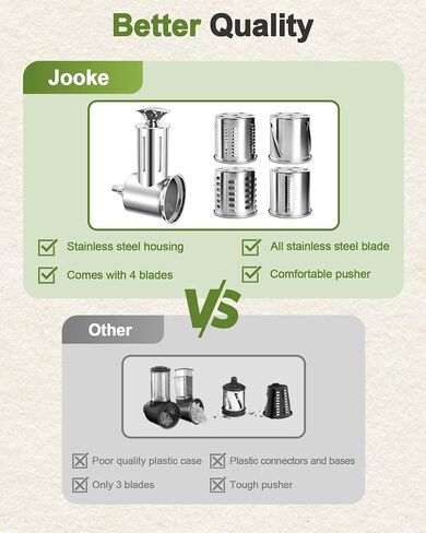 Jooke Slicer Shredder Attachment for KitchenAid Stand Mixers, Storage Case in Saudi Arabia