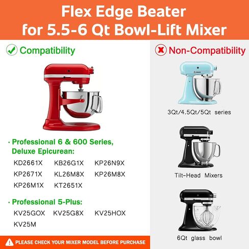 Flex Edge Beater for KitchenAid 5.5-6QT Bowl-Lift Stand Mixers in Saudi Arabia