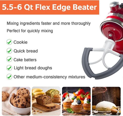 Flex Edge Beater for KitchenAid 5.5-6QT Bowl-Lift Stand Mixers in Saudi Arabia