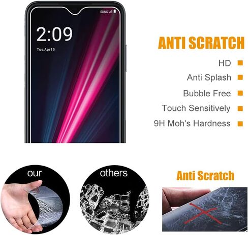 Tempered Glass Screen Protector for T-Mobile Revvl 6x Pro 5G/ 6 PRO in Saudi Arabia
