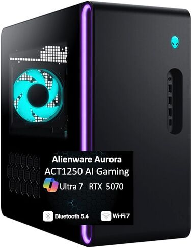Alienware Aurora ACT1250 AI Gaming Desktop Ultra 7 265F, RTX 5070, 64GB/8TB in Saudi Arabia