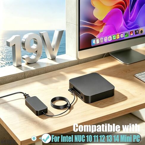 DC 19V Charger Compatible with Intel NUC 10 11 12 13 14Pro Kit Mini PC in Saudi Arabia