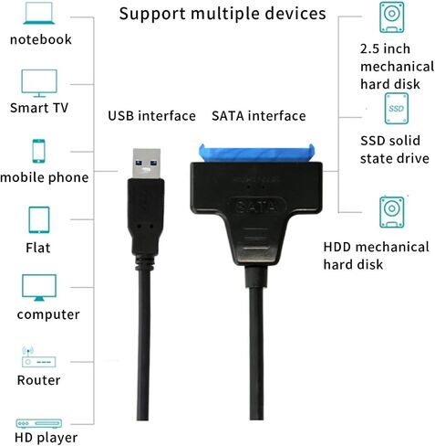 USB Sata Cable Converter Speed 2.5inch in Saudi Arabia
