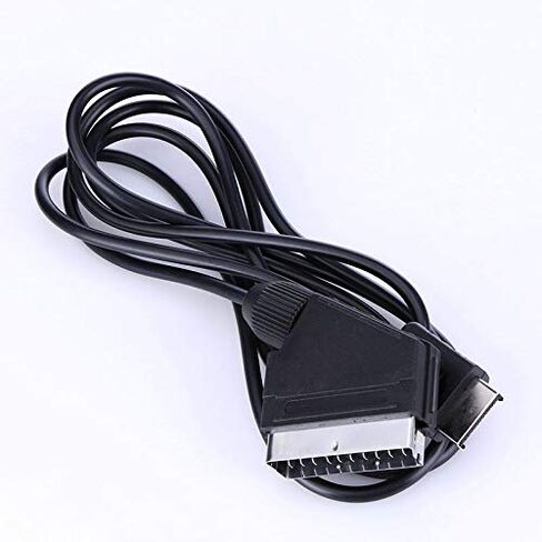 Phoncoo 2m SCART Cable TV AV Lead Real RGB Scart Cable for PlayStation PS1 PS2 PS3 Slim Line Game Consoles in Kuwait