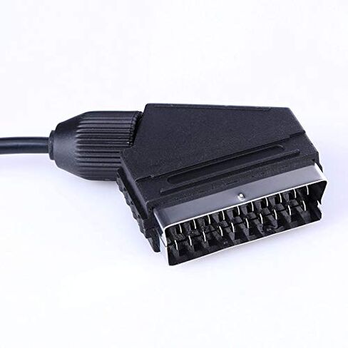 Phoncoo 2m SCART Cable TV AV Lead Real RGB Scart Cable for PlayStation PS1 PS2 PS3 Slim Line Game Consoles in Kuwait