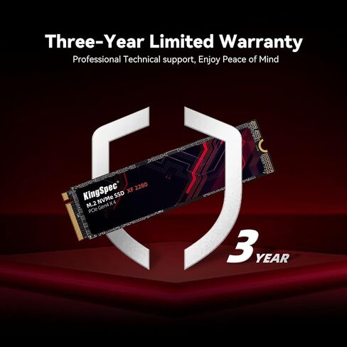 KingSpec 2TB NVMe Gen4x4 SSD - 4800MB/s, M.2 PCIe 4.0 SSD with 3D NAND Flash, Internal Solid State Drive for Laptop/Desktop / PS5 in Saudi Arabia
