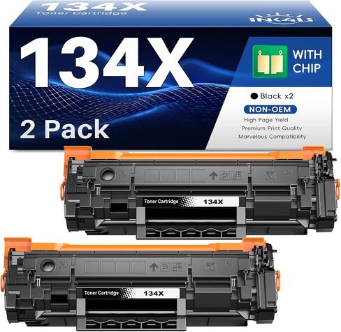134X Black Toner for HP LaserJet M209dw MFP M234sdw M234dw M234sdn Printer in Kuwait