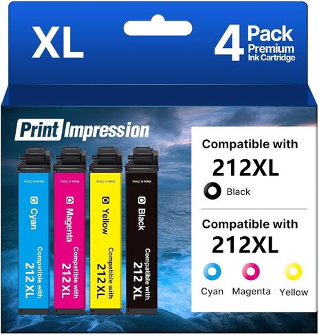 Remanufactured for Epson 212 Ink Cartridges for Epson Ink 212 Replacement in Saudi Arabia