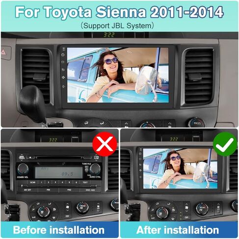 Junsun 5G WiFi Car Stereo Radio for Toyota Sienna 2011-2014 Carplay in Saudi Arabia