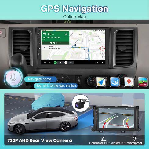Junsun 5G WiFi Car Stereo Radio for Toyota Sienna 2011-2014 Carplay in Saudi Arabia