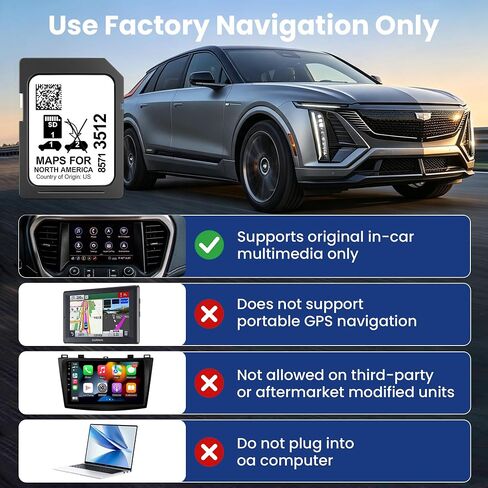 2026 GM Navigation SD Card for Cadillac Chevrolet Buick GMC 2019-2023 Vehicles.GMC Navigation SD Card with Update USA/Canada/Mexico Maps, GPS SD Card Part 8571 3512 in Saudi Arabia