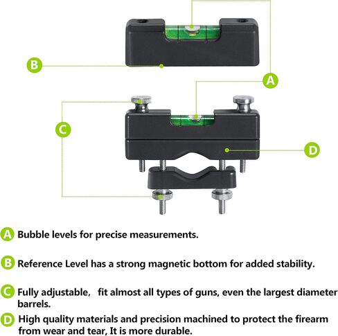Pridefend Bubble Level, Scope Mounting Kit, Precision Scope Level Bubble Clip and Bubble Levels and Storage Case for Magnetic Universal Leveling Tool in Saudi Arabia