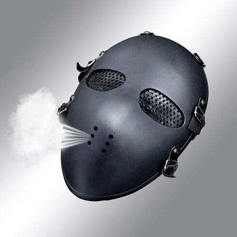 NECHARI Killer Mesh Tactical Military Mask Airsoft Mask for Halloween Paintball Game Movie Props Party (BLACK) in Saudi Arabia